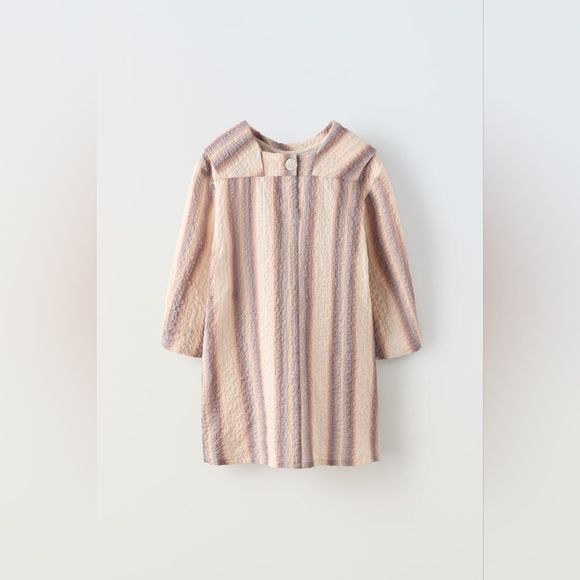 🚚Moving Sale🏡STRIPED TEXTURED TEXTILE DRESS - Picture 2 of 7